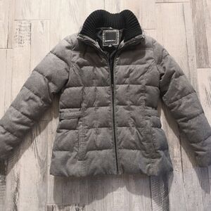 Womens Winter Jacket Weatherproof Brand Grey Zip Front Size M